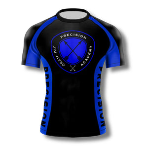 Precision Jiu Jitsu Academy Ranked Rashguard (Blue) Zenko Fightwear