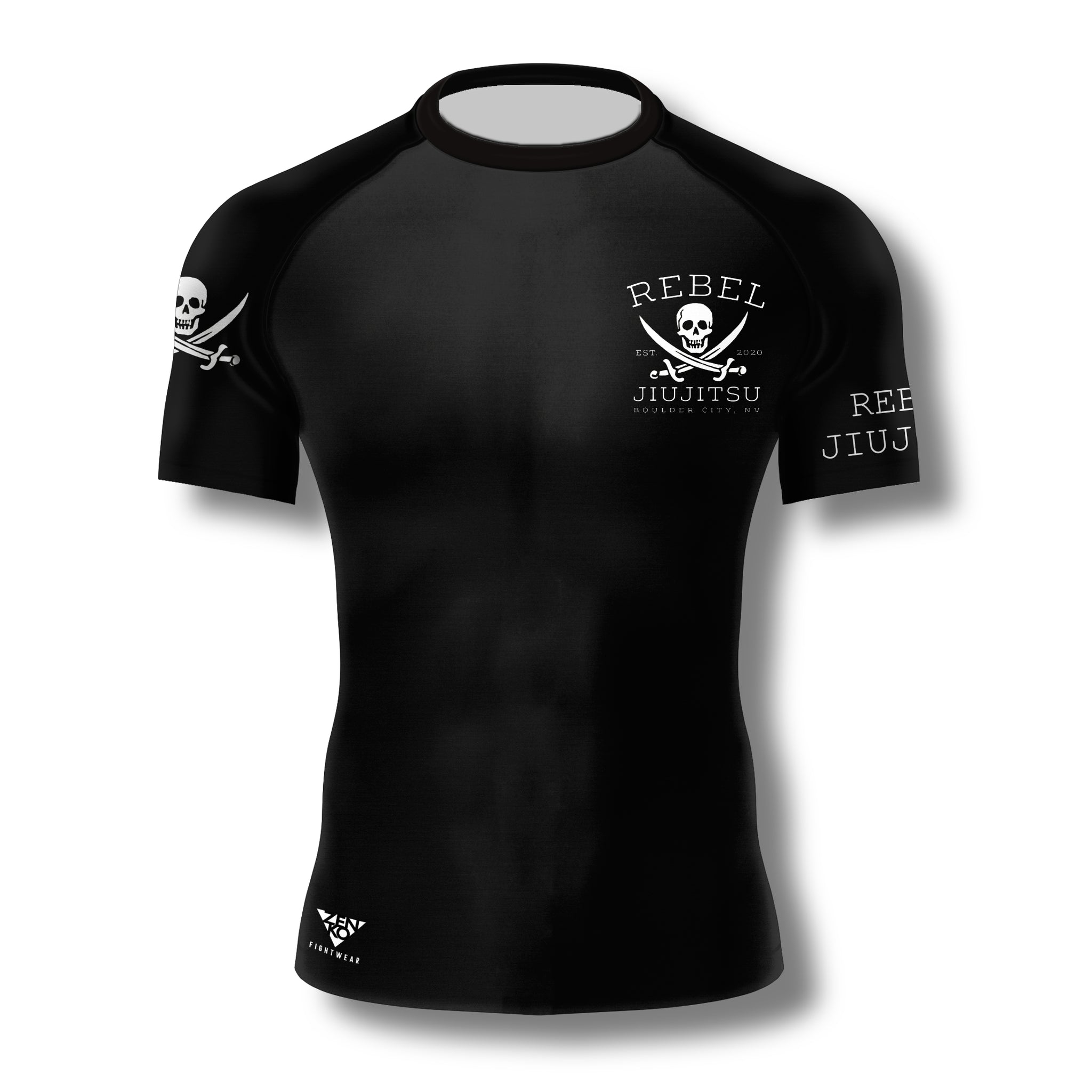 Rebel JiuJitsu Short Sleeve Skull Rashguard – ZENKO FIGHTWEAR™