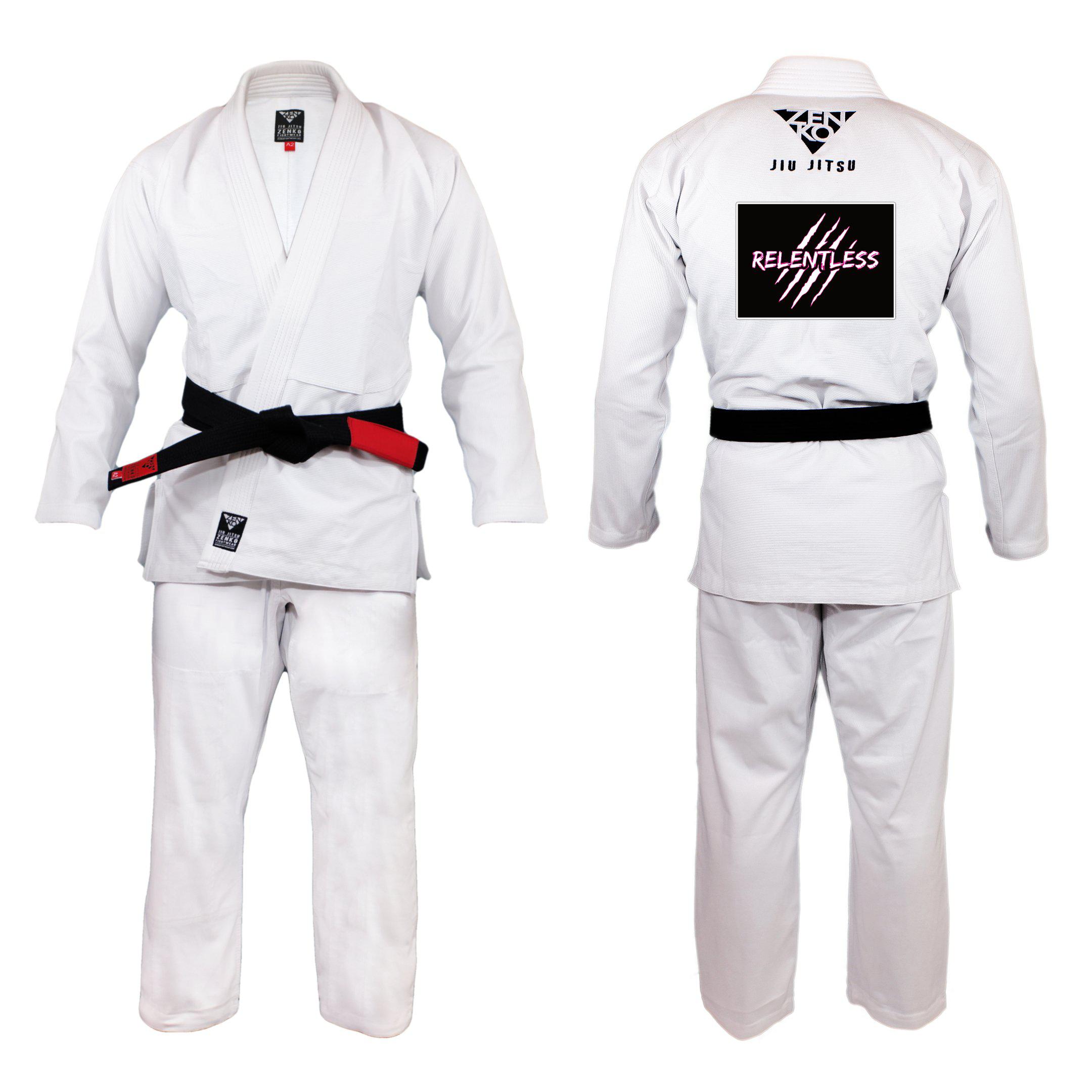 Relentless Martial Arts Gi (White) - Zenko Fightwear