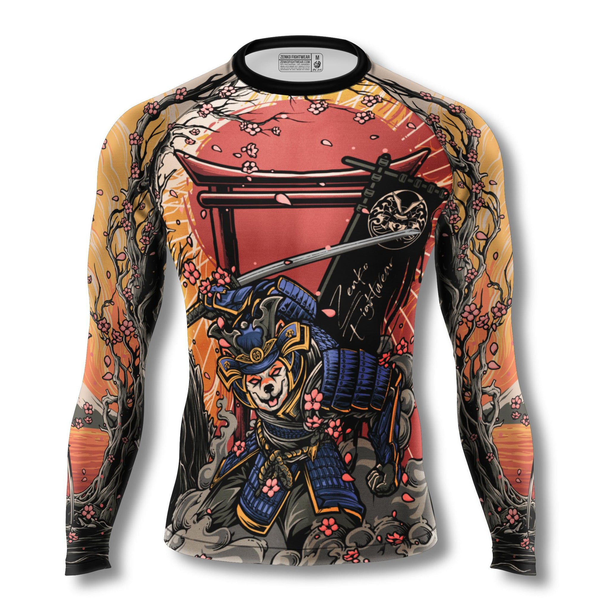 Samurai Shiba Rashguard- Jiu Jitsu Rashguard – ZENKO FIGHTWEAR™