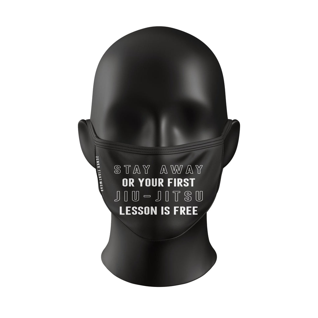 Stay Away Or Your First Jiu Jitsu Lesson Is Free Face Mask - Zenko Fightwear