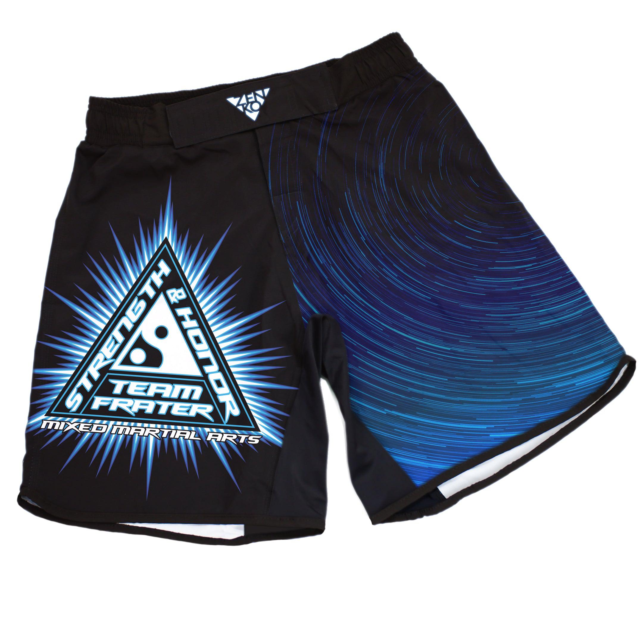 Strength & Honor MMA Grappling Shorts (Blue) Zenko Fightwear