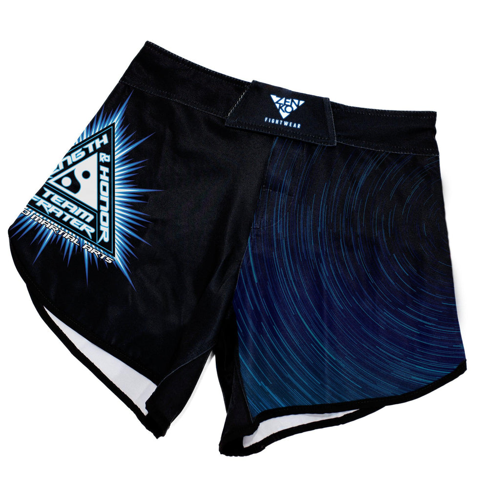 Strength & Honor MMA Kickboxing Shorts (Blue) Zenko Fightwear