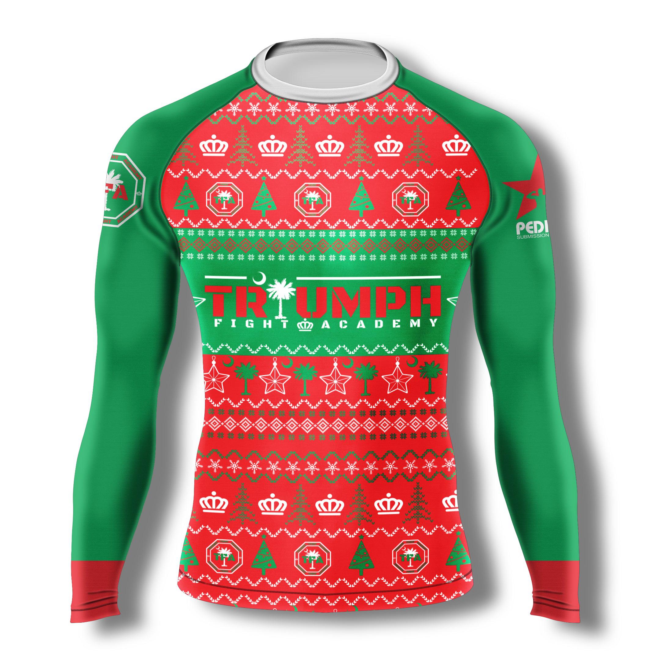 Triumph Christmas Sweater Long Sleeve Rashguard – ZENKO FIGHTWEAR™