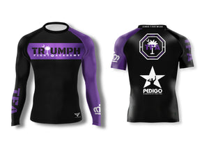 Triumph Fight Academy Ranked Rashguard (Purple) Zenko Fightwear