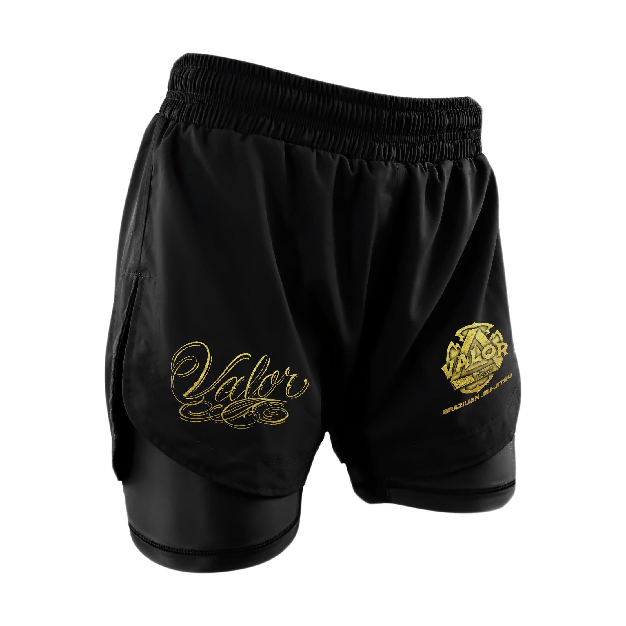 Valor BJJ Gold Duo Shorts - Zenko Fightwear