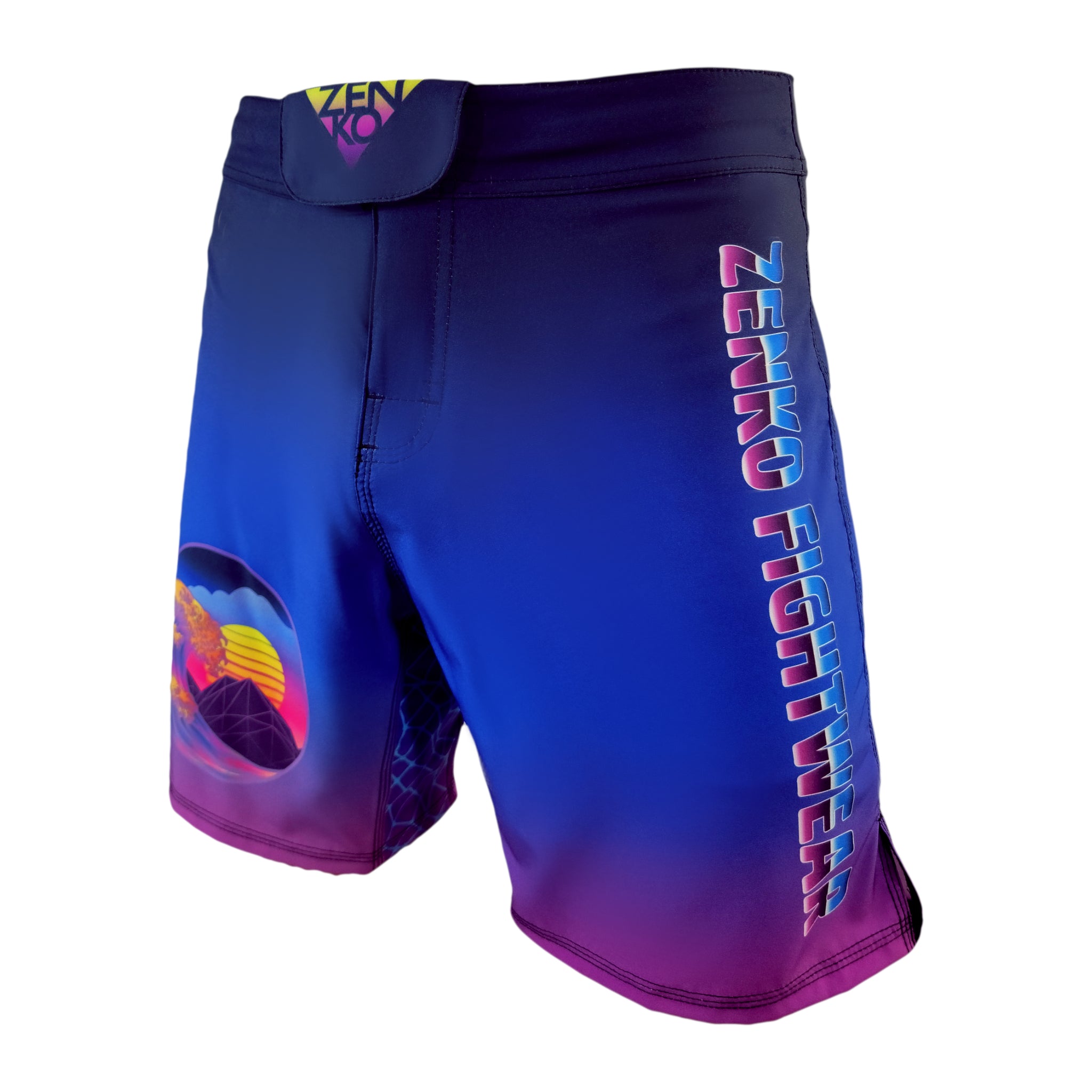 Vaporwave Fight Shorts - BJJ & MMA Shorts – ZENKO FIGHTWEAR™