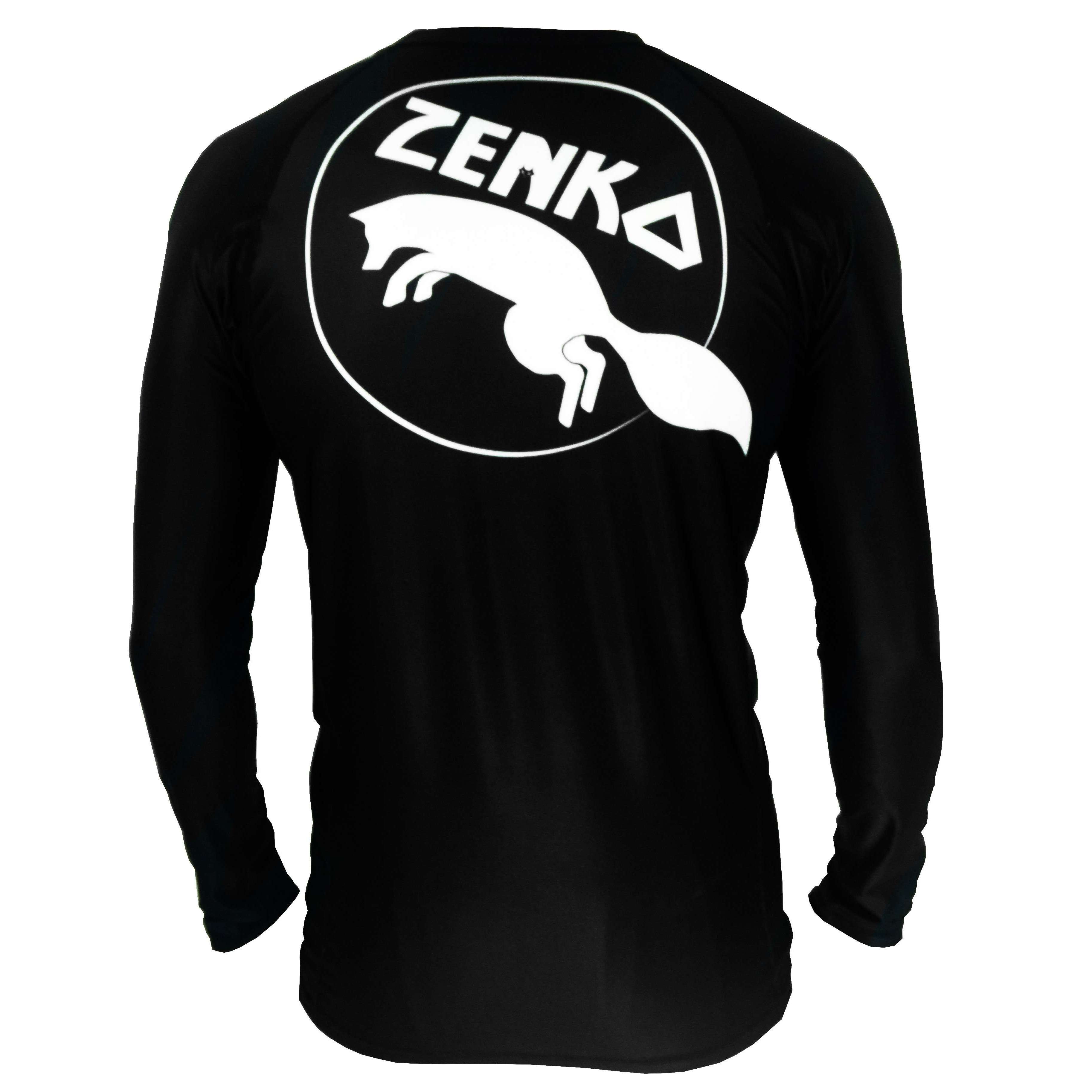 Zenko Fightwear Logo Rashguard Black Back