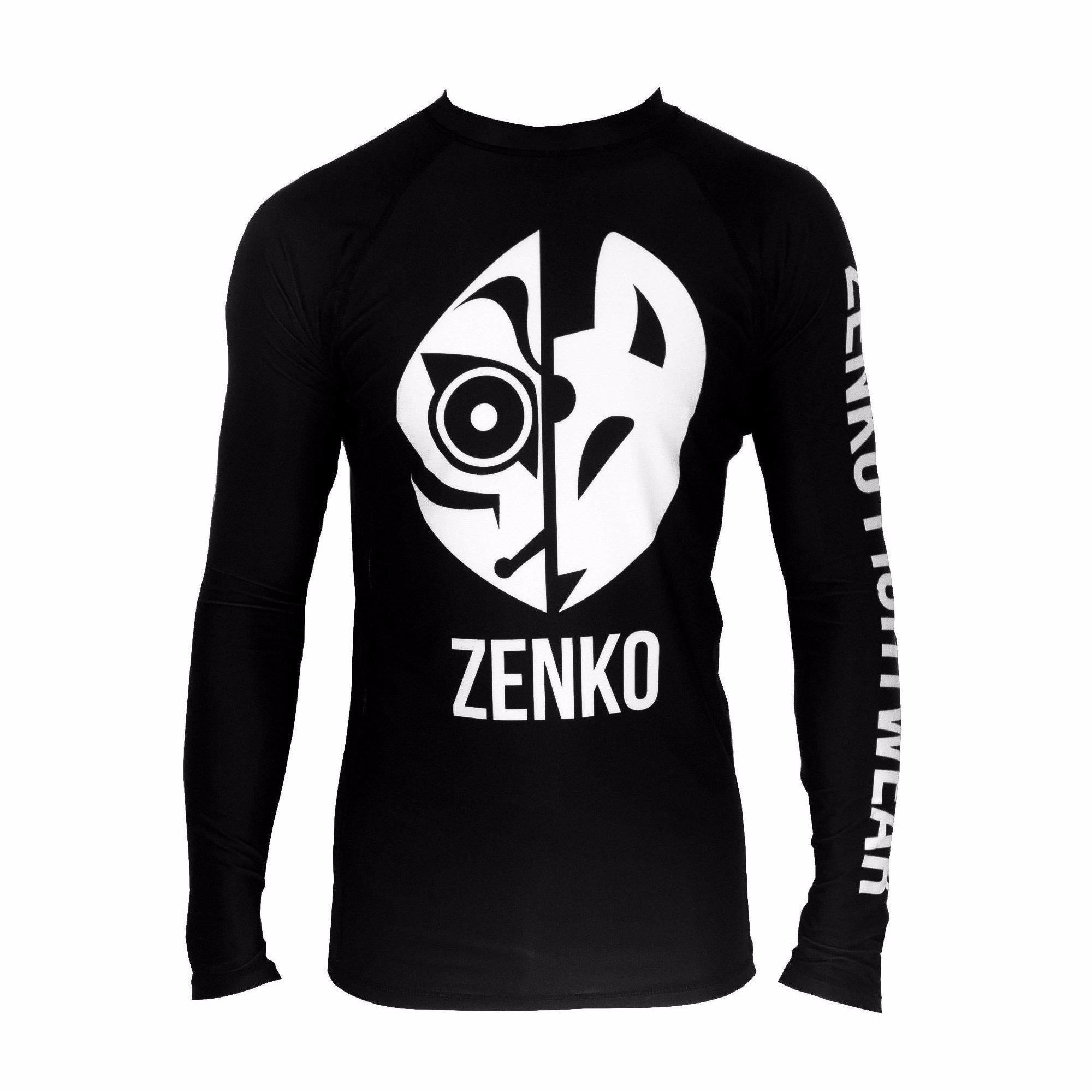 Zenko Fightwear Logo Rashguard Black Front