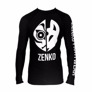 Zenko Fightwear Logo Rashguard Black Front