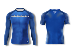 imHuntingMonsters Blue Rashguard - Zenko Fightwear